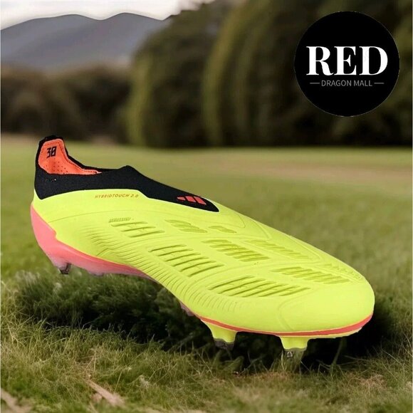 Adidas Predator 24 Elite Laceless FG Yellow Soccer Cleats IE2366 - Men\'s Sz 7.5 main image 6
